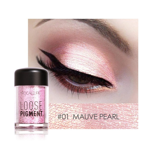 Focallure Single Glitter Shimmer Eyeshadow Powder High Pigmented Eye Makeup Eye Shadow