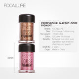 Focallure Single Glitter Shimmer Eyeshadow Powder High Pigmented Eye Makeup Eye Shadow