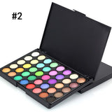 40 Colors Eyeshadow Makeup Palette Matte Shimmer Glitter Eye Shadow Lasting Waterproof Smoky Sequin Eye Makeup Cosmetic Beauty