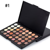 40 Colors Eyeshadow Makeup Palette Matte Shimmer Glitter Eye Shadow Lasting Waterproof Smoky Sequin Eye Makeup Cosmetic Beauty