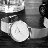 Top Brand Womens Watches Luxury Quartz Casual Watch Women Stainless Steel Mesh Strap Ultra Thin Dial Clock relogio masculino