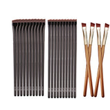 10pcs/20pcs/50pcs Contour Eyebrow Brush Eyeliner Makeup Brushes Angled Thin Brows Liner Cream Brush Eyes Make Up Tools A101 A102