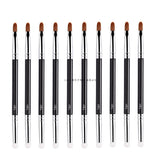 10pcs/20pcs/50pcs Contour Eyebrow Brush Eyeliner Makeup Brushes Angled Thin Brows Liner Cream Brush Eyes Make Up Tools A101 A102