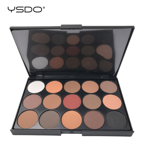 15 Color Eyeshadow Palette Matte Glitter Eyeshadow Makeup Multiple Color Eye shadow Long-lasting Easy To Apply Eye palette