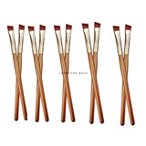 10pcs/20pcs/50pcs Contour Eyebrow Brush Eyeliner Makeup Brushes Angled Thin Brows Liner Cream Brush Eyes Make Up Tools A101 A102