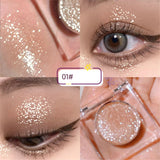 Diamond Eye Shadow Palette Gorgeous Glitter Eyeshadow Glossy Shiny Highlighter Shadow Shimmer Cowherd Weaver Girl Eyes Makeup